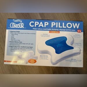 Cooling CPAP Pillow - White and Blue
